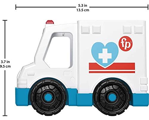 Fisher-Price Little People Ambulance push-along vehicle with EMT figure - sctoyswholesale