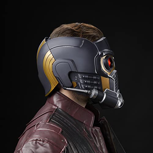 Marvel Hasbro Legends Series Star-Lord Premium Electronic Roleplay Helmet with Light and Sound FX,Guardians of The Galaxy Adult Roleplay Gear