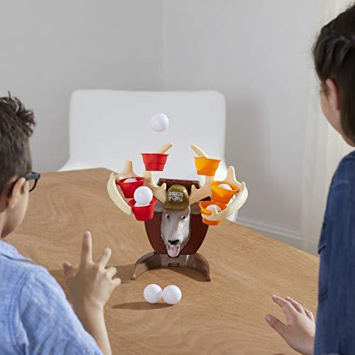 Deer Pong Game, Features Talking Deer Head and Music, Includes 6 Party Cups and 8 Balls - sctoyswholesale