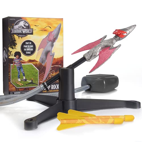 Wow! PODS Stuff Jurassic World - Pteranodon Jump Rocket Launcher | Outdoor Garden Toy for Kids | Gifts and Toys for Boys and Girls, Aged 5+