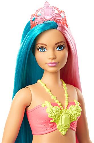 Barbie Dreamtopia Mermaid Doll, 12-inch, Teal and Pink Hair - sctoyswholesale