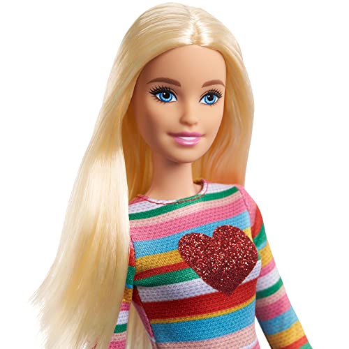 Barbie It Takes Two Barbie “Malibu” Roberts Doll (Blonde) Wearing Rainbow Shirt, Denim Skirt & Shoes - sctoyswholesale