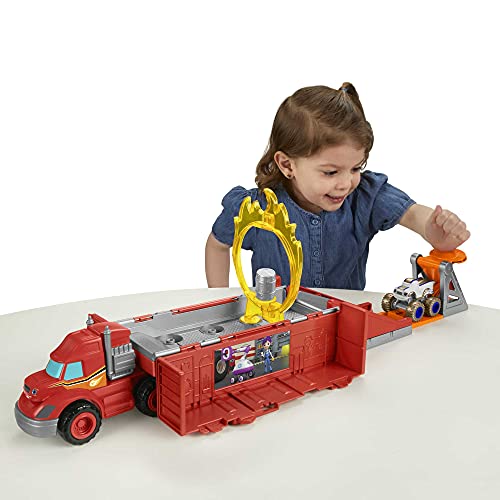 Fisher-Price Blaze and the Monster Machines Launch & Stunts Hauler, Transforming Vehicle and Playset with Die-Cast Monster Truck