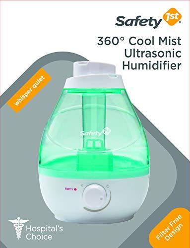 Ultrasonic Humidifier, Safety 1st 360 Degree Cool Mist , Seafoam, One Size - sctoyswholesale