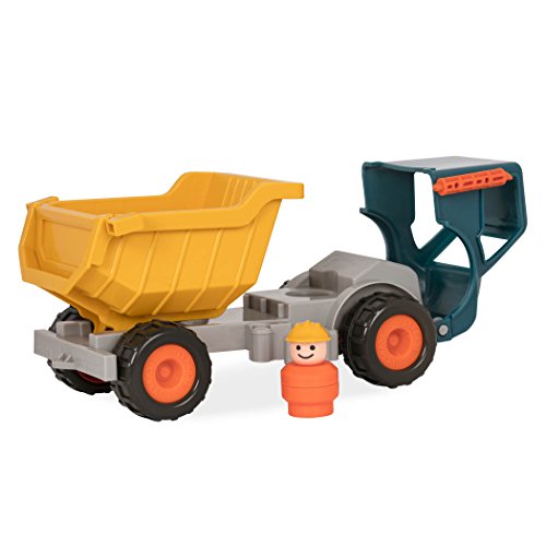 Battat - Dump Truck with Working Movable Parts and 1 Driver – Construction Vehicle Toy Trucks for Toddlers 18m+