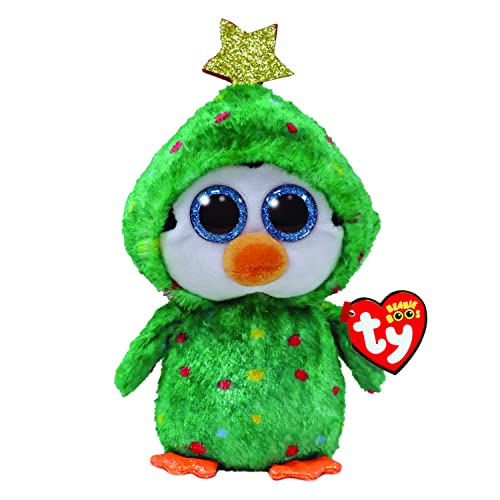 Plush Toy Ty Beanie Noel, Christmas Tree Penguin - sctoyswholesale