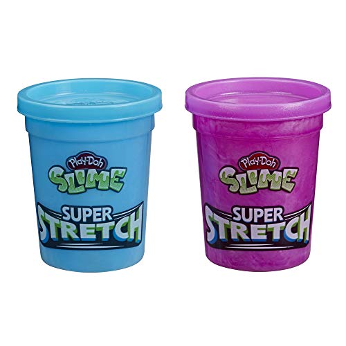 Play-Doh Slime Super Stretch 2-Pack for Kids 3 Years and Up - Purple and Blue - sctoyswholesale