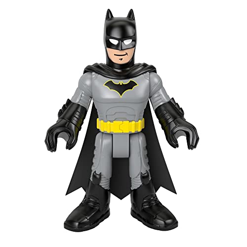 Imaginext DC Super Friends Batman Xl Toy 10-Inch Poseable Figure for Pretend Play Ages 3+ Years, Caped Crusader