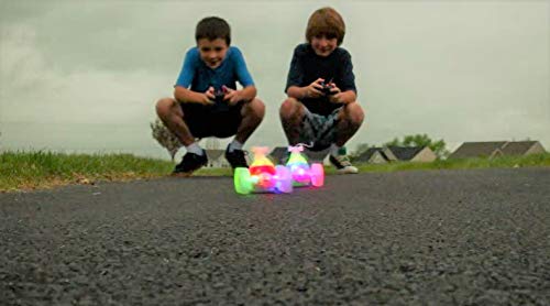Remote Control Vehicle Mindscope Turbo Twisters RED 27 MHz Bright LED Light Up Stunt RC