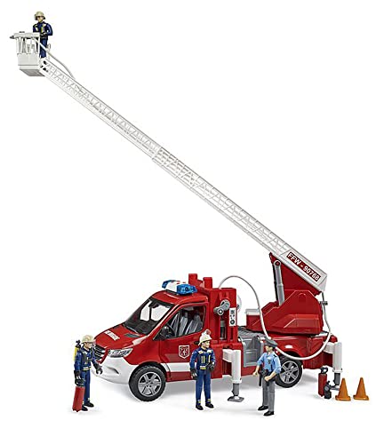 Bruder MB Sprinter Fire Engine w Ladder Water Pump & L/Smodule - sctoyswholesale