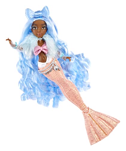MERMAZE MERMAIDZ Color Change Shellnelle Mermaid Fashion Doll with Designer Outfit & Accessories