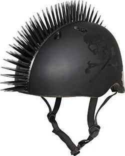 Krash Jolly Roger Mohawk Helmet, Youth 8+ Years, Black