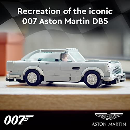 LEGO Speed Champions 007 Aston Martin DB5 76911 - Building Toy Set Featuring James Bond Minifigure, Car Model Kit for Kids and Teens, Expand Your Cool Collection, Great Gift for Boys and Girls Ages 8+