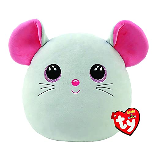 Ty Squish A Boo Catnip - Grey Mouse - 10"