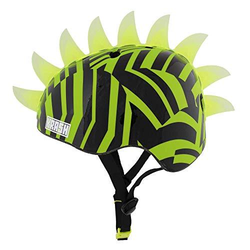 Krash! Dazzle Green LED Youth Mohawk Helmet, One Size - sctoyswholesale