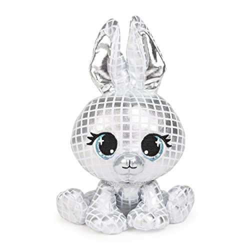 GUND P.Lushes Designer Fashion Pets B.G. Night Rabbit Stuffed Animal Soft Plush, 6-inch Height, Silver Metallic - sctoyswholesale