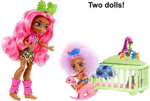 Mattel Cave Club Wild About Babysitting Playset + Fernessa & Furrah Dolls, Multi - sctoyswholesale