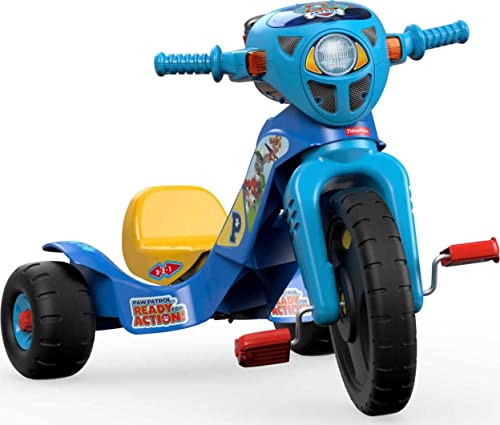 Fisher-Price Paw Patrol Toddler Tricycle Lights & Sounds Trike Bike With Handlebar Grips & Storage For Preschool Kids Ages 2+ Years