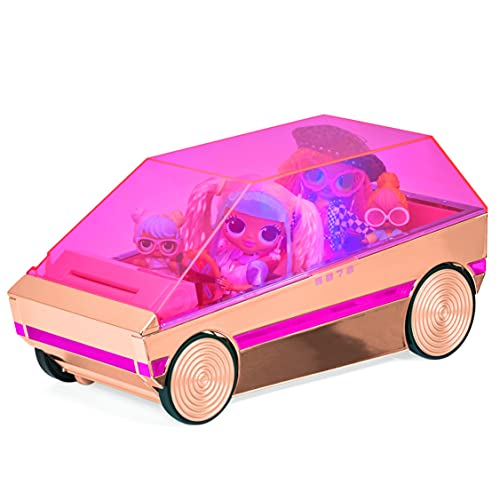 LOL Surprise 3-in-1 Party Cruiser Car with Pool, Dance Floor and Magic Black Lights, Multicolor