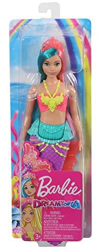 Barbie Dreamtopia Mermaid Doll, 12-inch, Teal and Pink Hair - sctoyswholesale