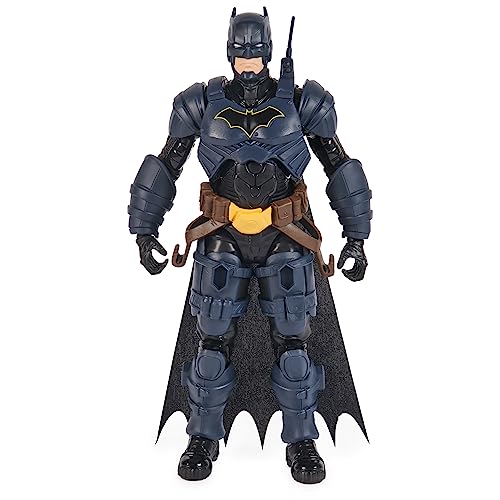 DC Comics, Batman Adventures, Batman Action Figure with 16 Armor Accessories, 17 Points of Articulation, 12-inch, Super Hero Kids Toy for Boys & Girls