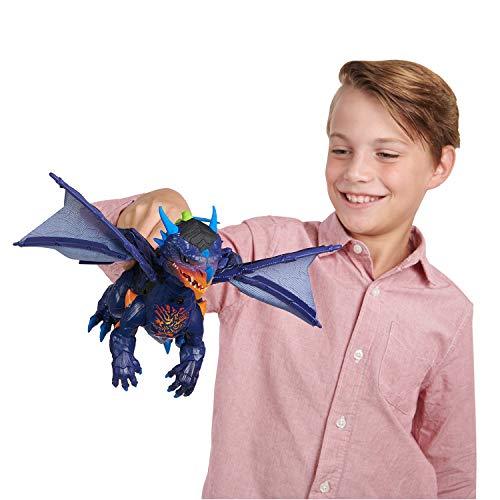 WowWee Untamed Legends Dragon - Vulcan (Dark Blue) - Interactive Toy - sctoyswholesale