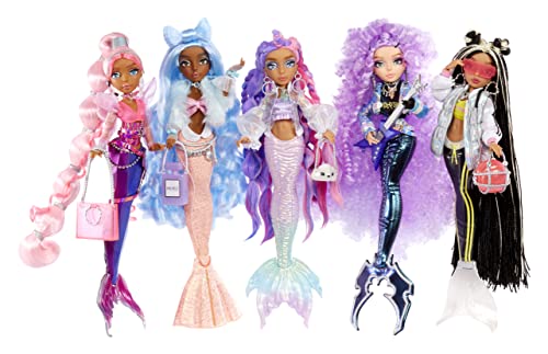 MERMAZE MERMAIDZ Color Change Shellnelle Mermaid Fashion Doll with Designer Outfit & Accessories