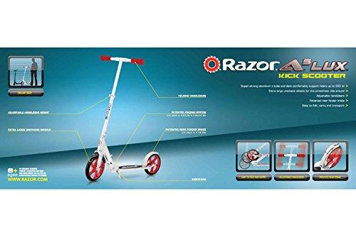Razor A5 LUX Kick Scooter - Red - FFP , 38.6 Inch - sctoyswholesale