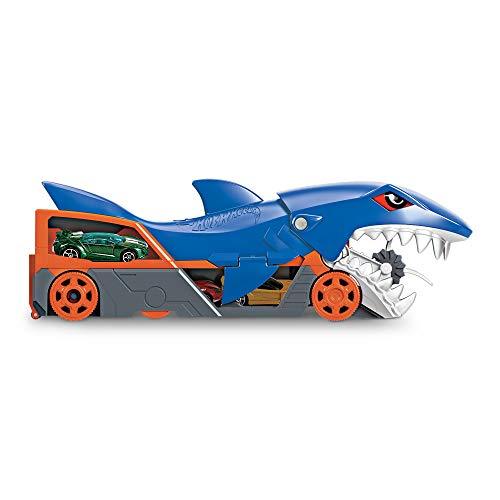 Hot Wheels Shark Chomp Transporter Playset with One 1:64 Scale Car - sctoyswholesale