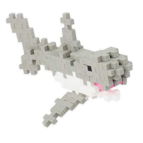 PLUS PLUS – Mini Maker Tube – Shark – 70 Piece, Construction Building STEM | STEAM Toy, Interlocking Mini Puzzle Blocks for Kids - sctoyswholesale