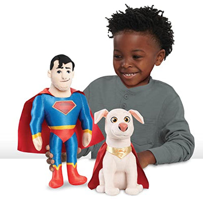 DC Comics Superman Hundespielzeug – 30,5 Cm Großer Plüsch Mit Quietscher Für Große & Kleine Hunde