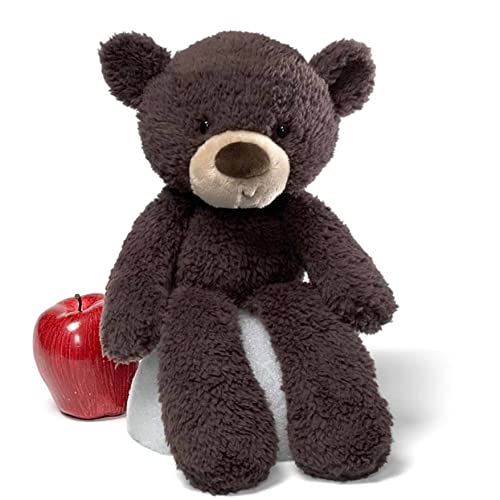 GUND Fuzzy Teddy Bear Stuffed Animal Plush, Chocolate Brown, 13.5" - sctoyswholesale