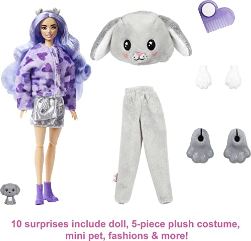 Barbie Cutie Reveal Doll with Puppy Plush Costume & 10 Surprises Including Mini Pet & Color Change - sctoyswholesale