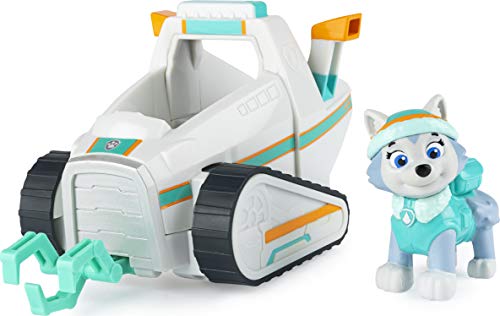 Paw Patrol, Everest’s Snow Plow Vehicle with Collectible Figure, for Kids Aged 3 and Up