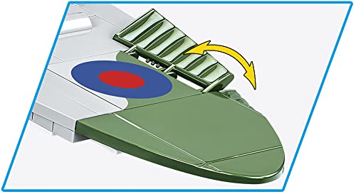 COBI Historical Collection World War II Supermarine Spitfire Mk.VB Plane, Multicolor - sctoyswholesale
