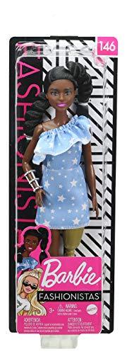 Barbie Fashionistas Doll with 2 Twisted Braids & Prosthetic Leg Wearing Star-Print Dress - sctoyswholesale