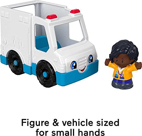 Fisher-Price Little People Ambulance push-along vehicle with EMT figure - sctoyswholesale
