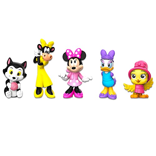 Minnie Toys Set Minnie Mouse Figures Bundle - 5 Pc Minnie Mouse and Friends Favors, Cake Toppers Featuring Minnie Mouse and More - sctoyswholesale