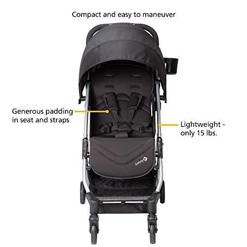 Safety 1st Teeny Ultra Compact Stroller, Black Magic, One Size - sctoyswholesale