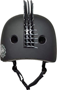 black mohawk motorcycle helmet Youth Krash! Jolly Roger Mohawk Helmet