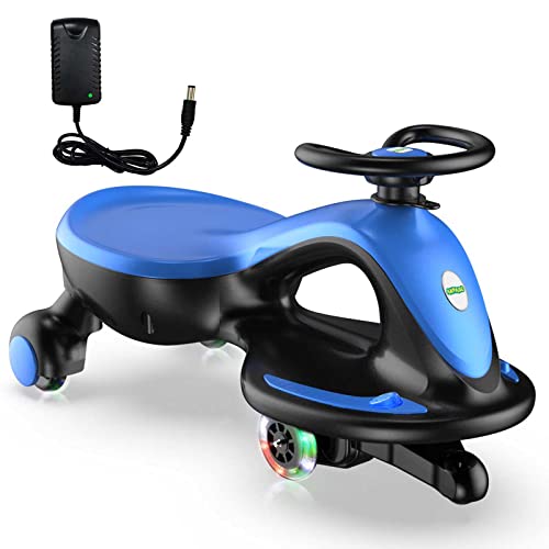 Electric Wiggle Car Ride On Toy, ANPABO 2 in 1 Wiggle Car with Recharg ...