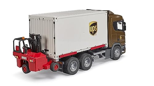 Bruder 03582 Scania Super 560R UPS Logistics Truck with Forklift