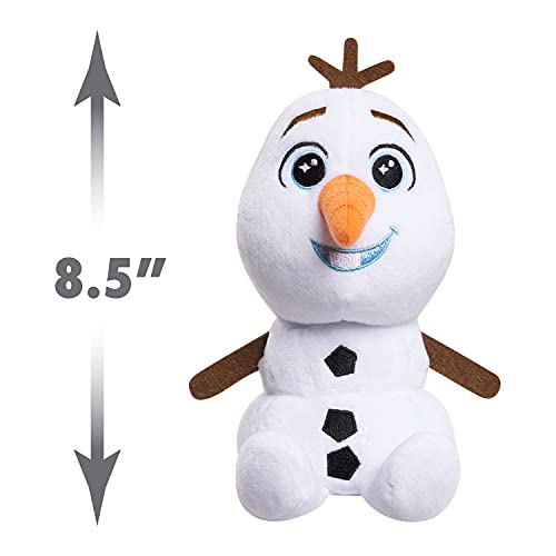 Disney Frozen Talking 9.5 Inch Small Plush Toy, Olaf, Stuffed Toy Snowman
