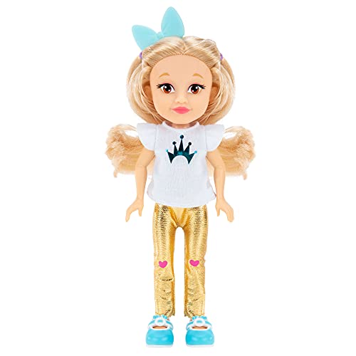 Like Nastya LNA0030 Fancy Princess Nastya 8-Inch Doll with 50 Mystery Surprises Including Removable Fashions, Stickers, Gems, Purses, Jewelry Charms, and More, Multi