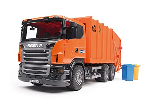Bruder 03560 Scania R-Series Garbage Truck - Orange – StockCalifornia