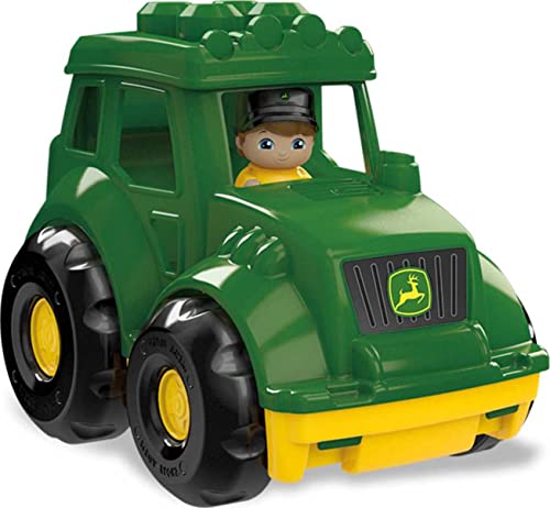 MEGA BLOKS John Deere Building Blocks Toy, Lil Tractor With 6 Pieces