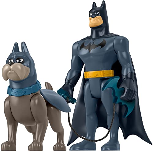 Fisher-Price DC League of Super-Pets Batman & Ace, set of 2 poseable figures with accessory - sctoyswholesale