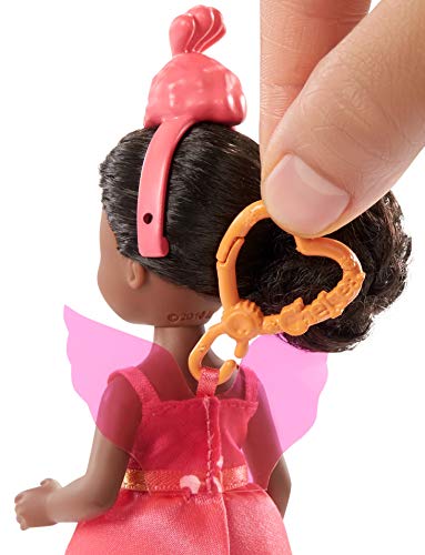 white christmas dresses Barbie Club Chelsea Dress-Up Doll, 6-in Brunette in Flamingo Costume, with Pet Kitten and Accessories – StockCalifornia