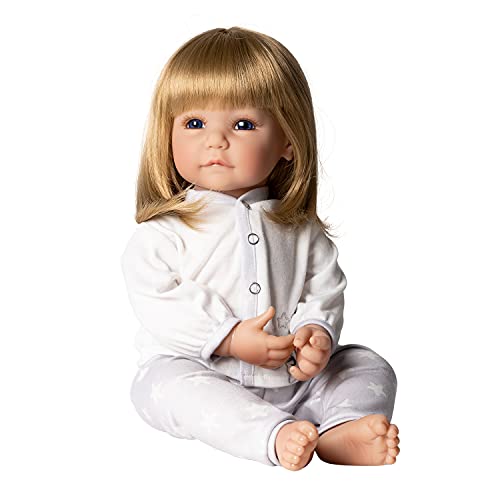 Adora Realistic Baby Doll Little Lamb Toddler Doll - 20 inch, Soft CuddleMe Vinyl, Blonde Hair, Blue Eyes