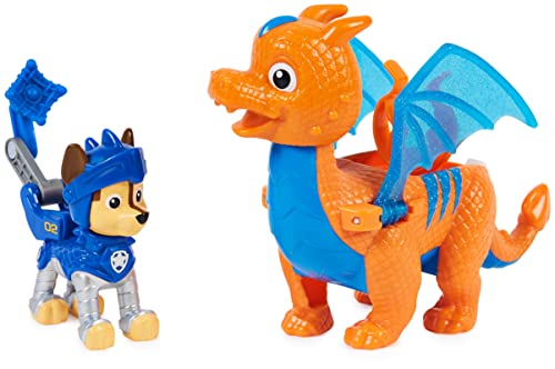 PAW Patrol, Rescue Knights Chase and Dragon Draco Action Figures Set, Kids Toys for Ages 3 and up - sctoyswholesale
